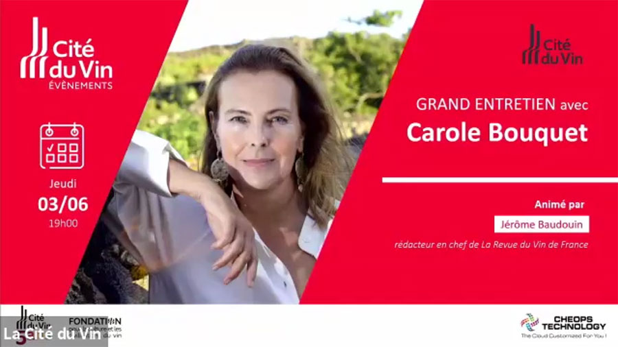 Grand Entretien avec Carole Bouquet, 3 juin 2021